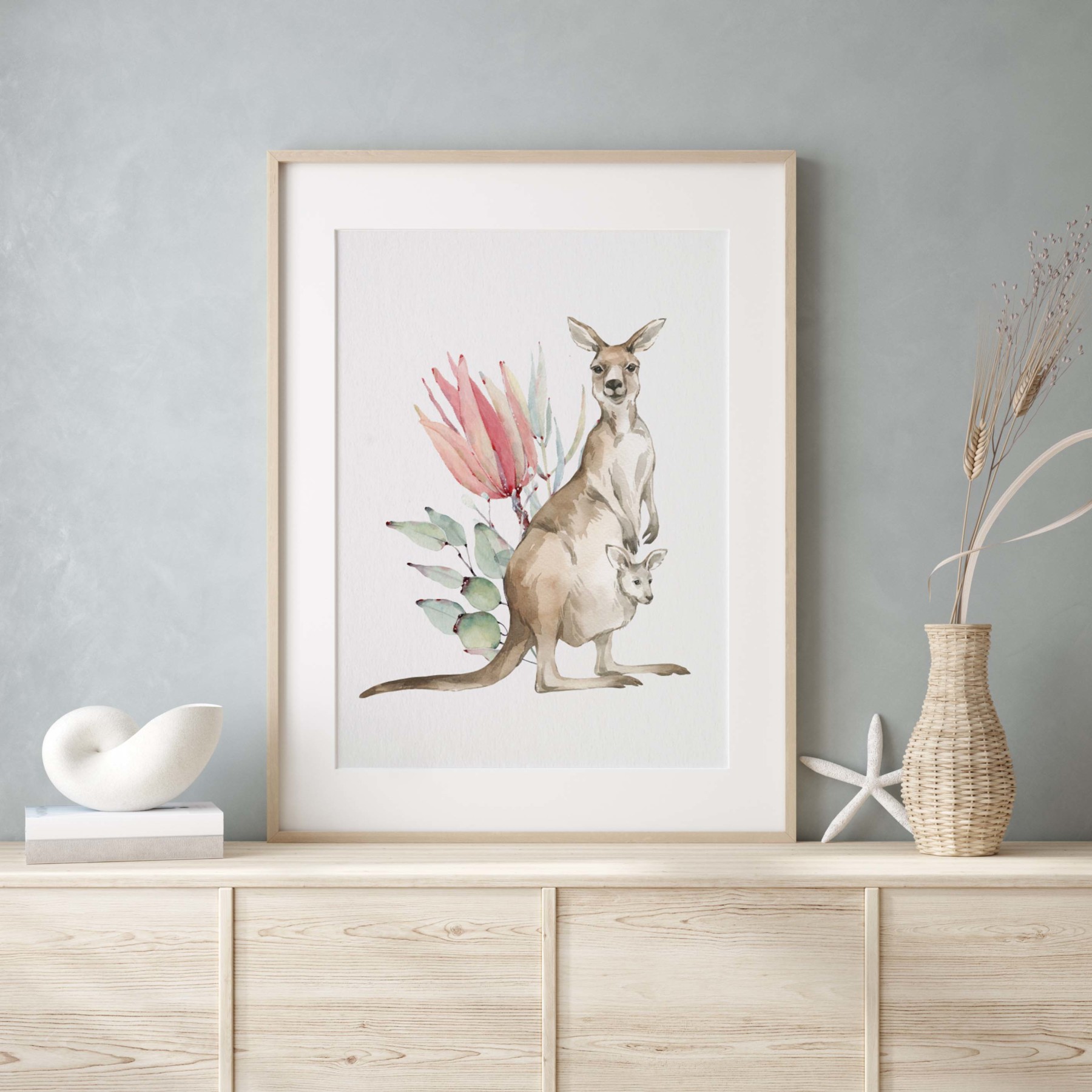 Kangaroo - Australis- Print Series | Grafico Melbourne