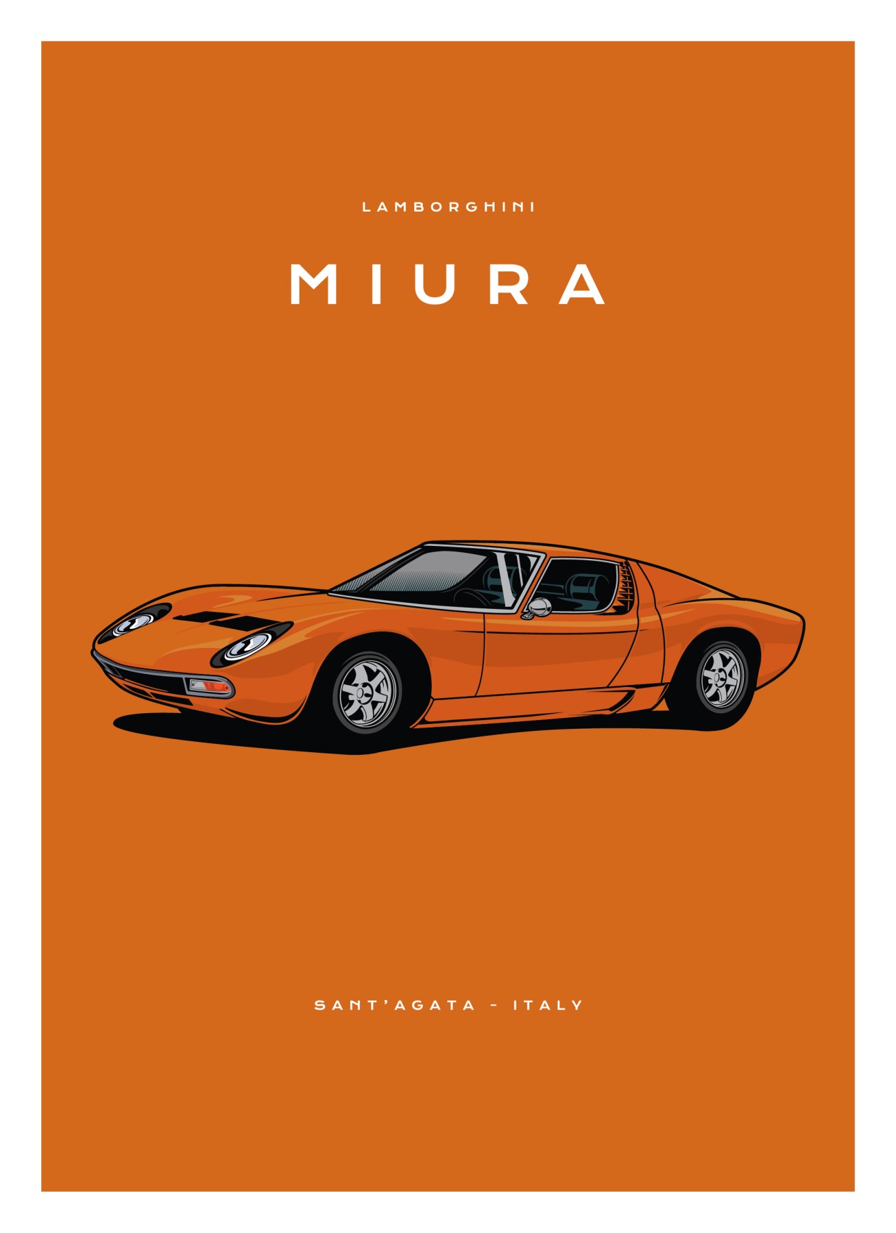 Lamborghini - Miura - Orange