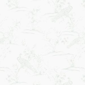 Peacocks - Light Sage Wallpaper | Grafico Melbourne