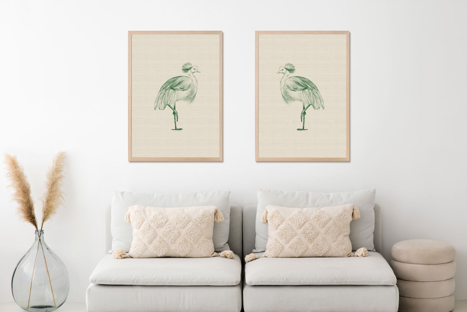 Linen Bird - Green | PRINT SERIES