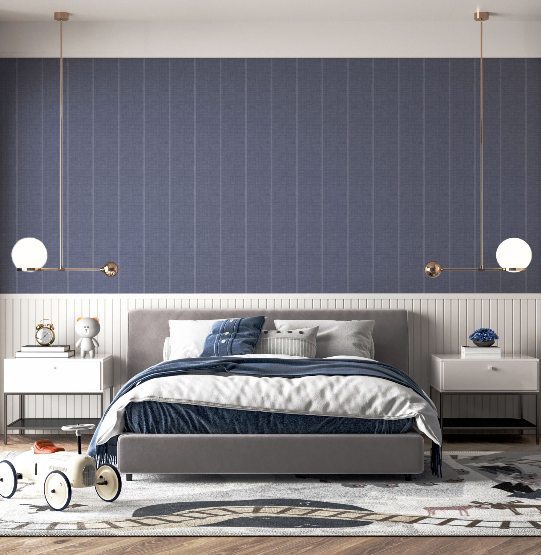 Linen-Pinstripe---Dusty-Blue--WallpaperArtwork