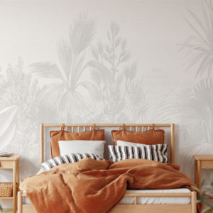 Lush Tropicale - Light Grey Wallpaper | Grafico Melbourne