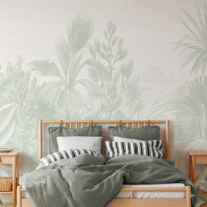 Lush Tropicale - Sage Green Wallpaper | Grafico Melbourne