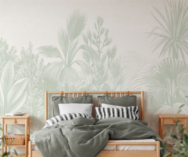 Lush Tropicale - Sage Green Wallpaper | Grafico Melbourne