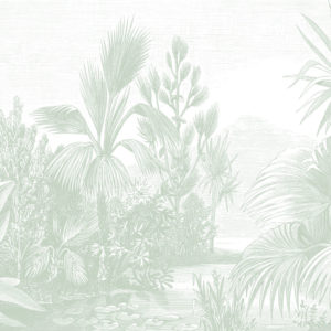 Lush Tropicale - Sage Green Wallpaper | Grafico Melbourne