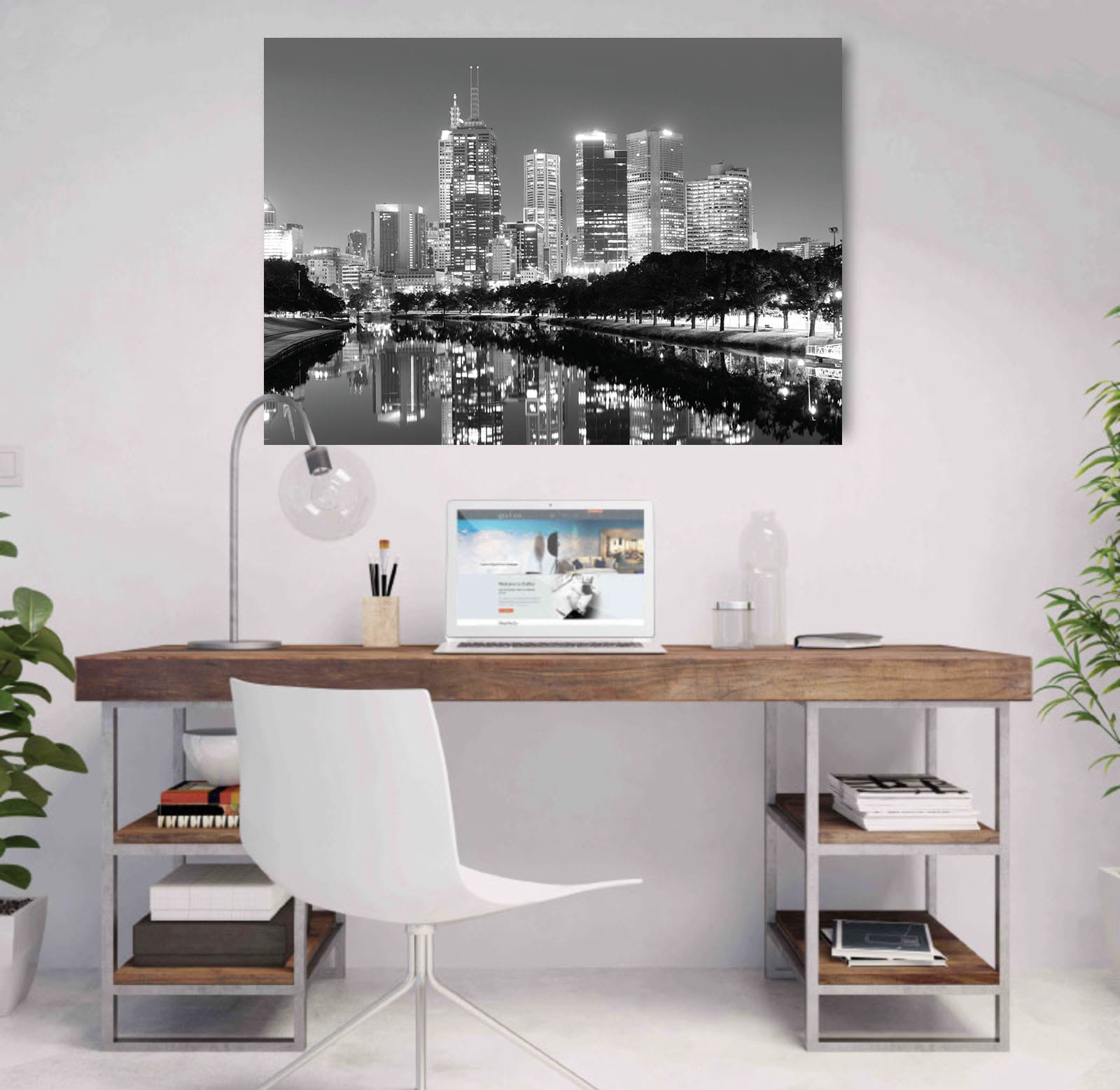 Melbourne Skyline 2 | STRETCHED CANVAS