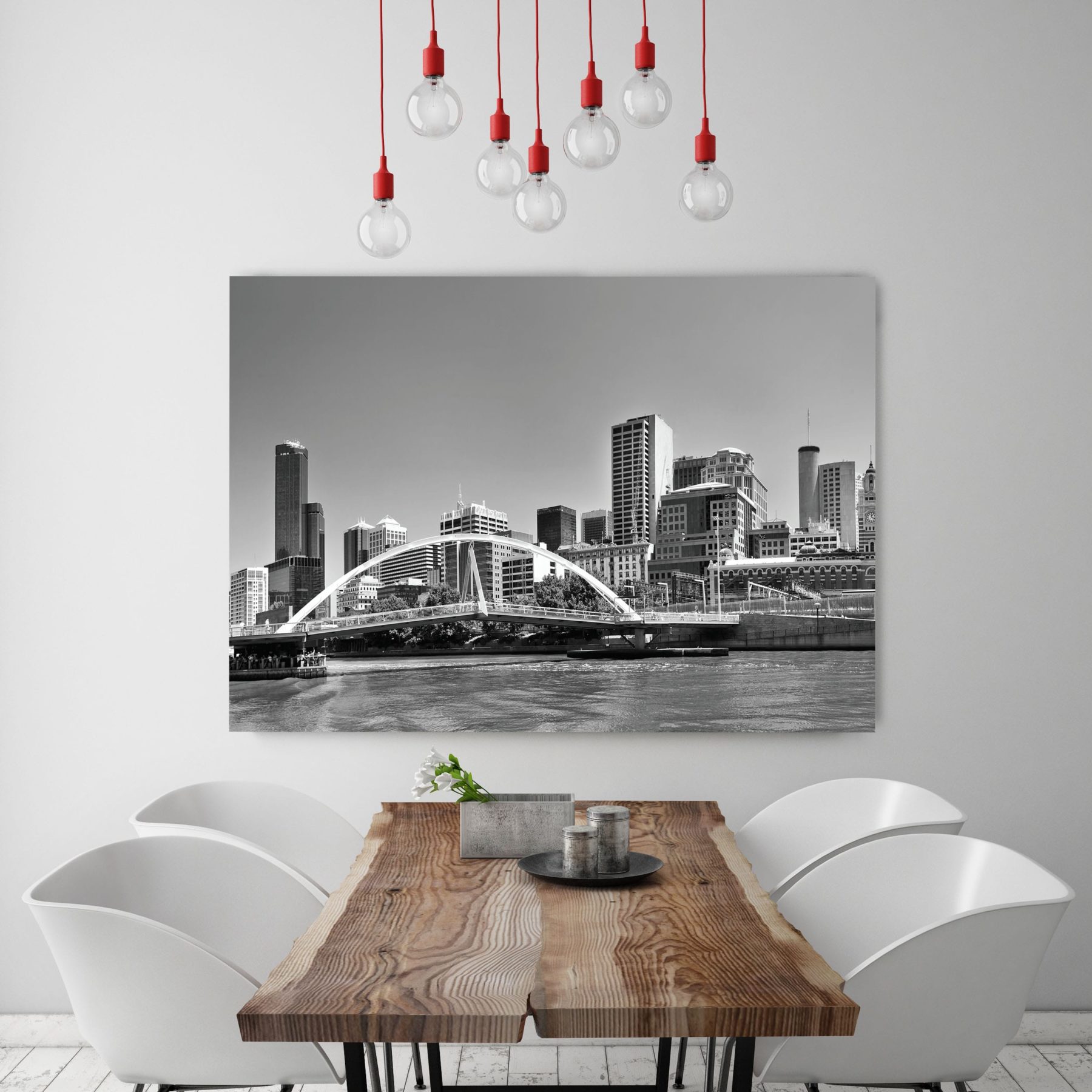 Melbourne Skyline 3 | STRETCHED CANVAS | PRINTED PANEL