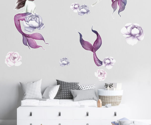 Mermaids - Pink | Kids Wall Decals | Grafico Melbourne