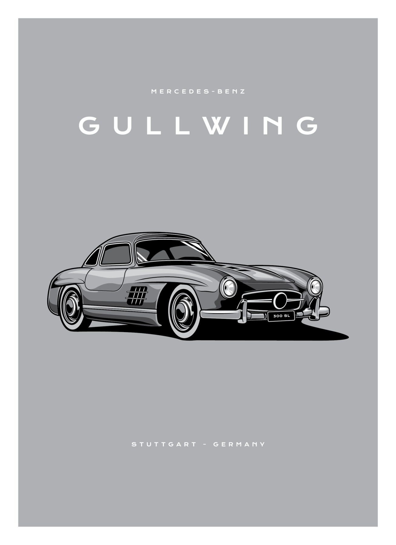 Mercedes-Benz - Gullwing - Grey