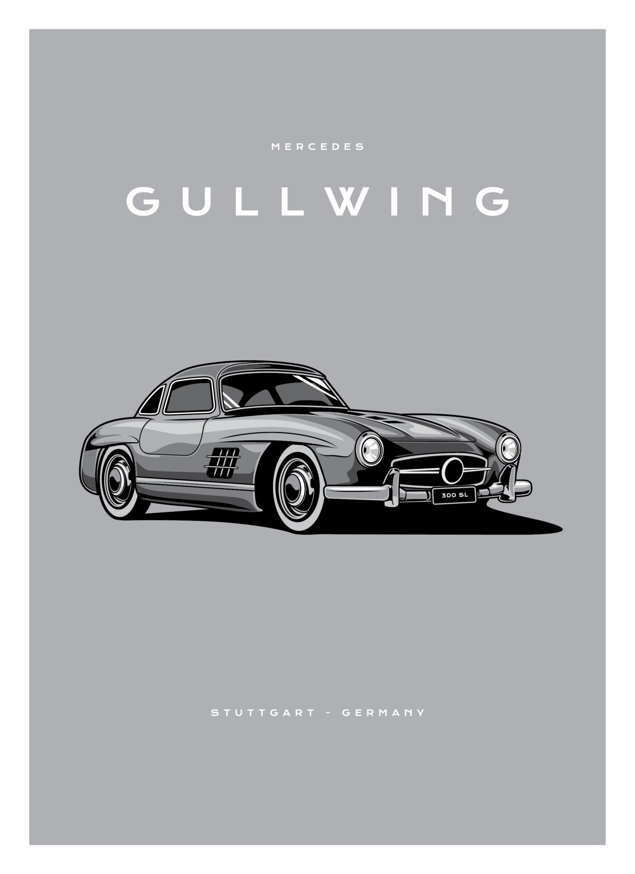 Mercedes - Gullwing - Grey