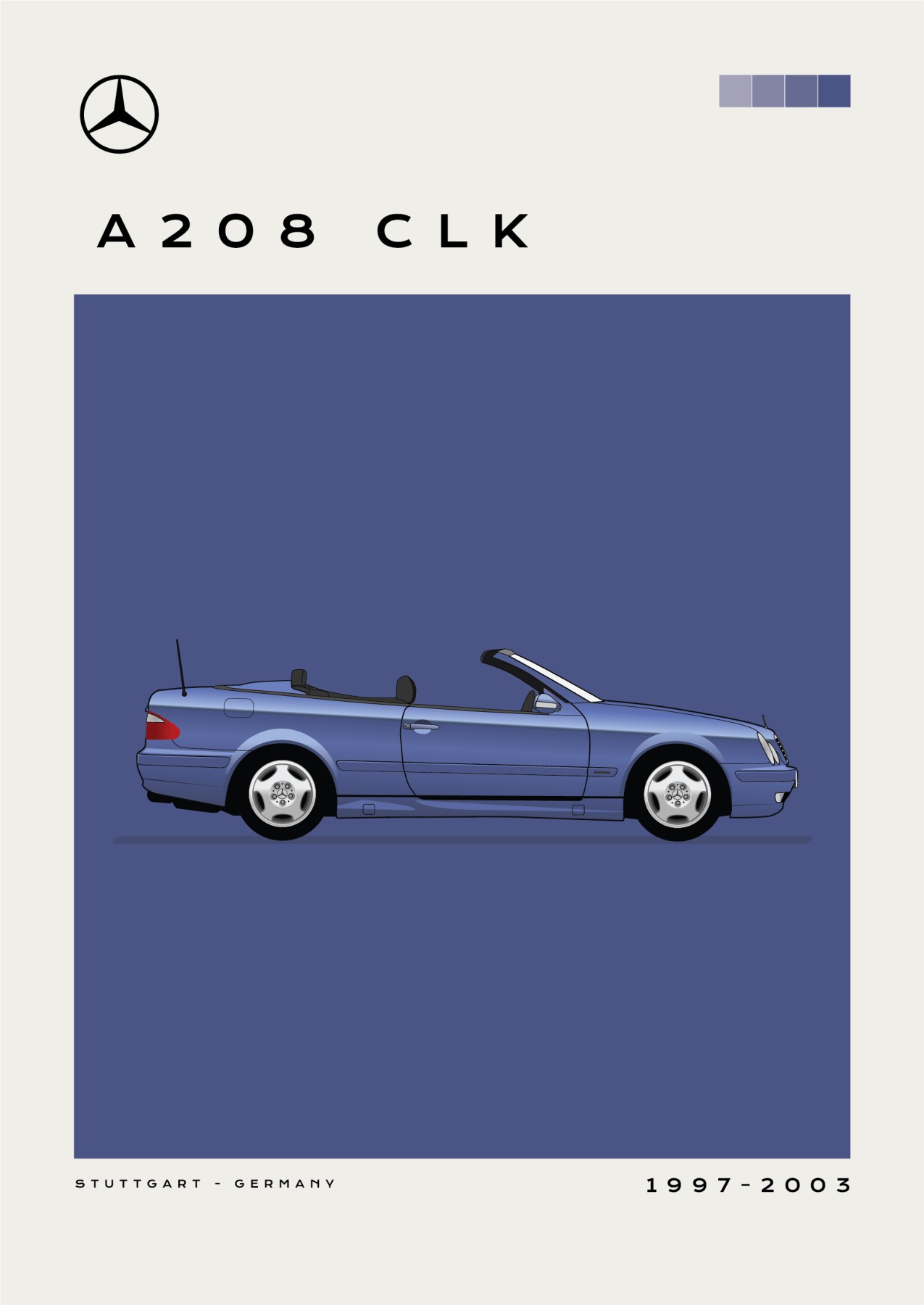 Mercedes – A 208 CLK - Purple
