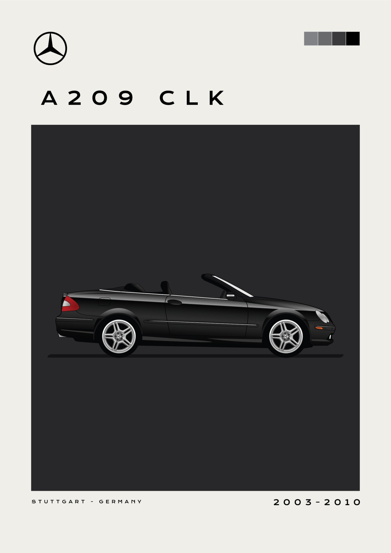 Mercedes – A209 CLK - Black
