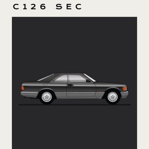 Mercedes – C126 SEC - Black