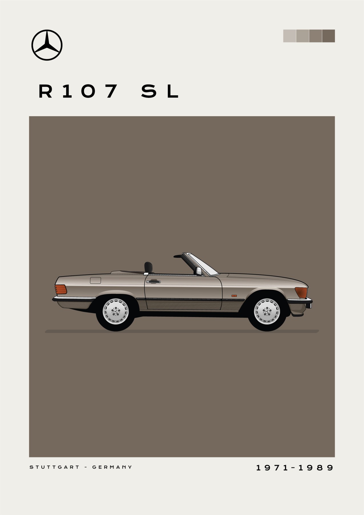 Mercedes – R107 SL - Brown