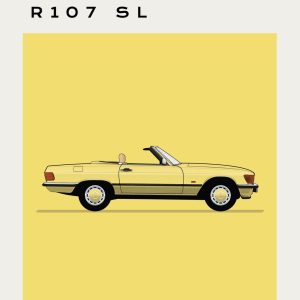Mercedes – R107 SL - Sun Yellow