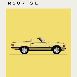 Mercedes – R107 SL - Sun Yellow_V2