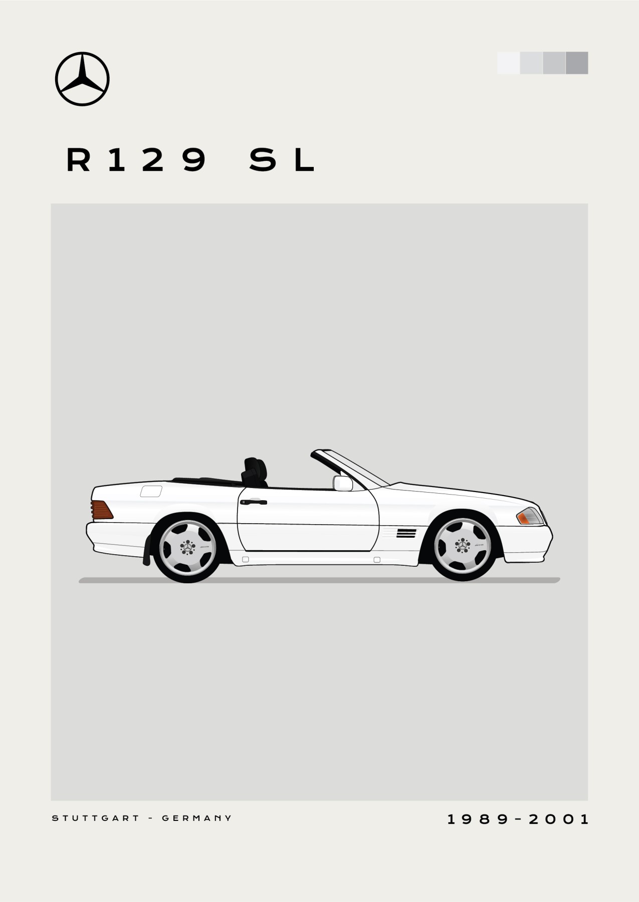 Mercedes – R129 - Grey