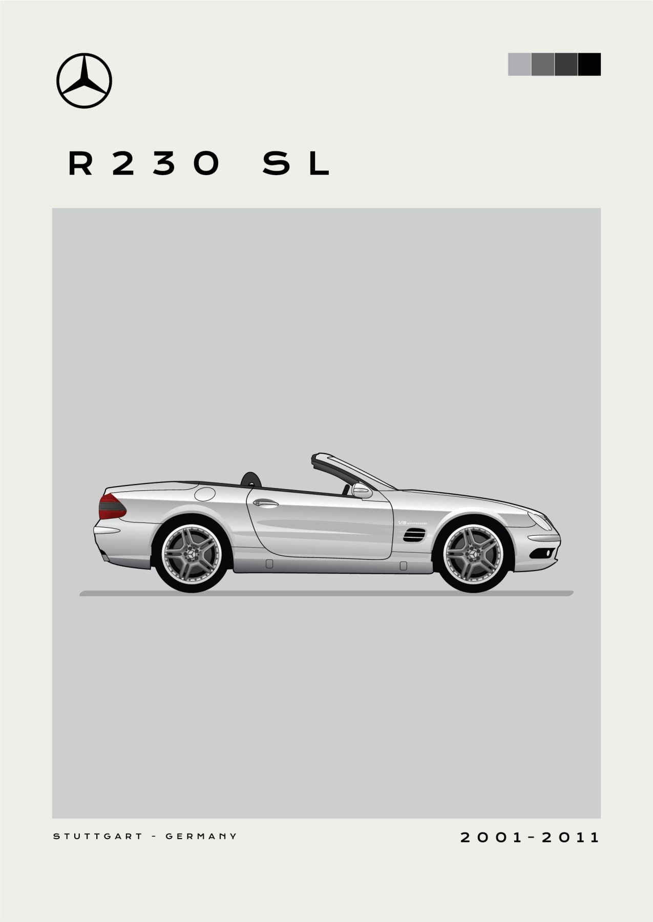 Mercedes – R230 SL - Grey