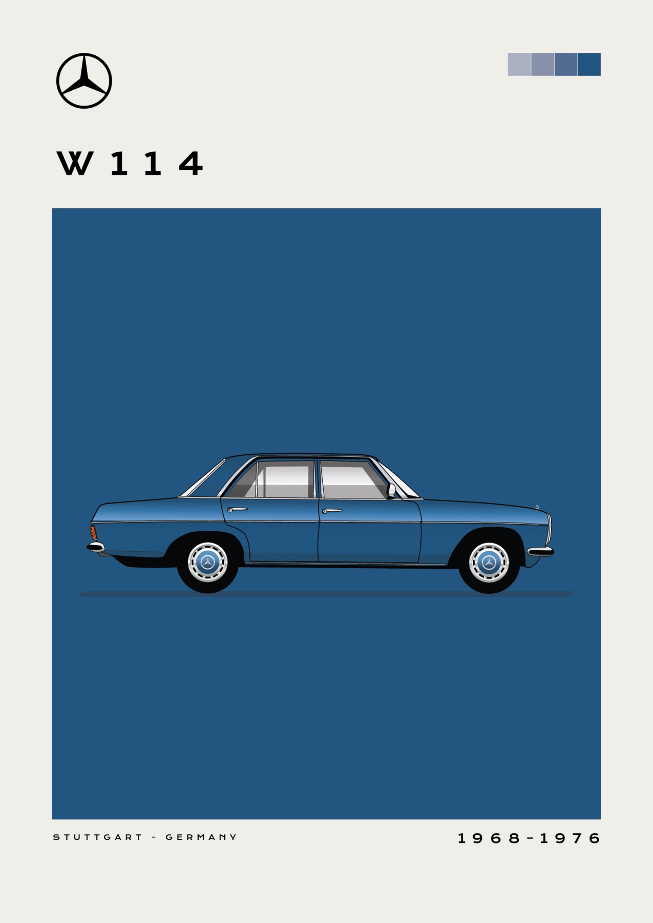 Mercedes – W114 - Blue