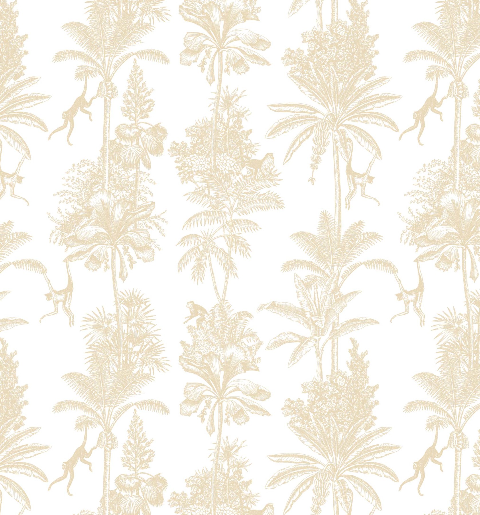 Monkey Business - Gold Wallpaper | Grafico Melbourne