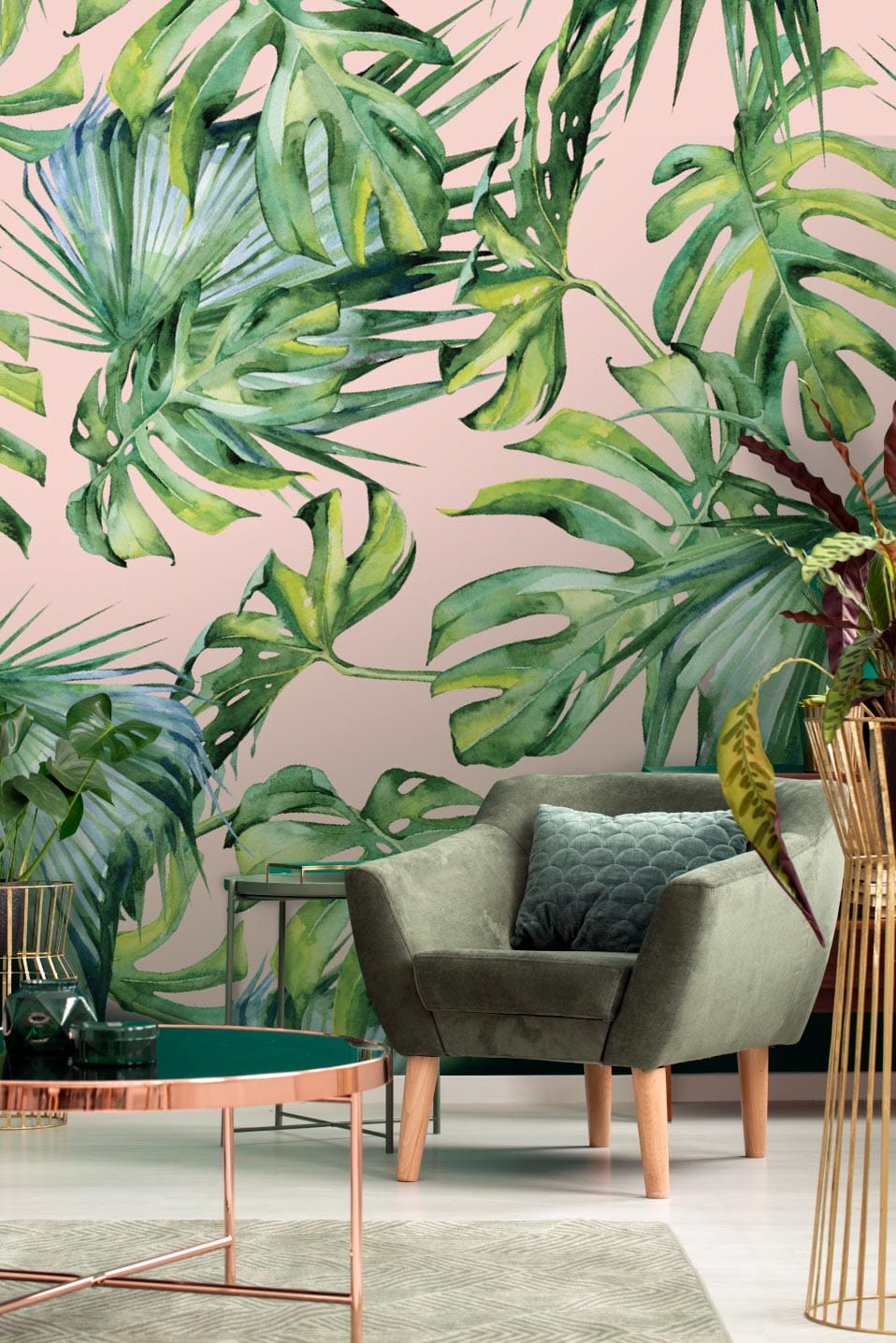 Monstera Watercolour | WALLPAPER