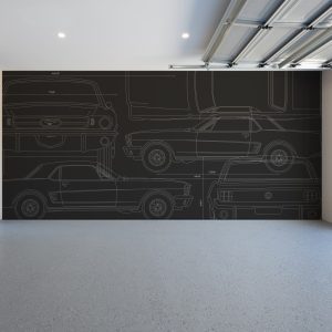 Mustang Blueprint | WALLPAPER | Grafico Melbourne