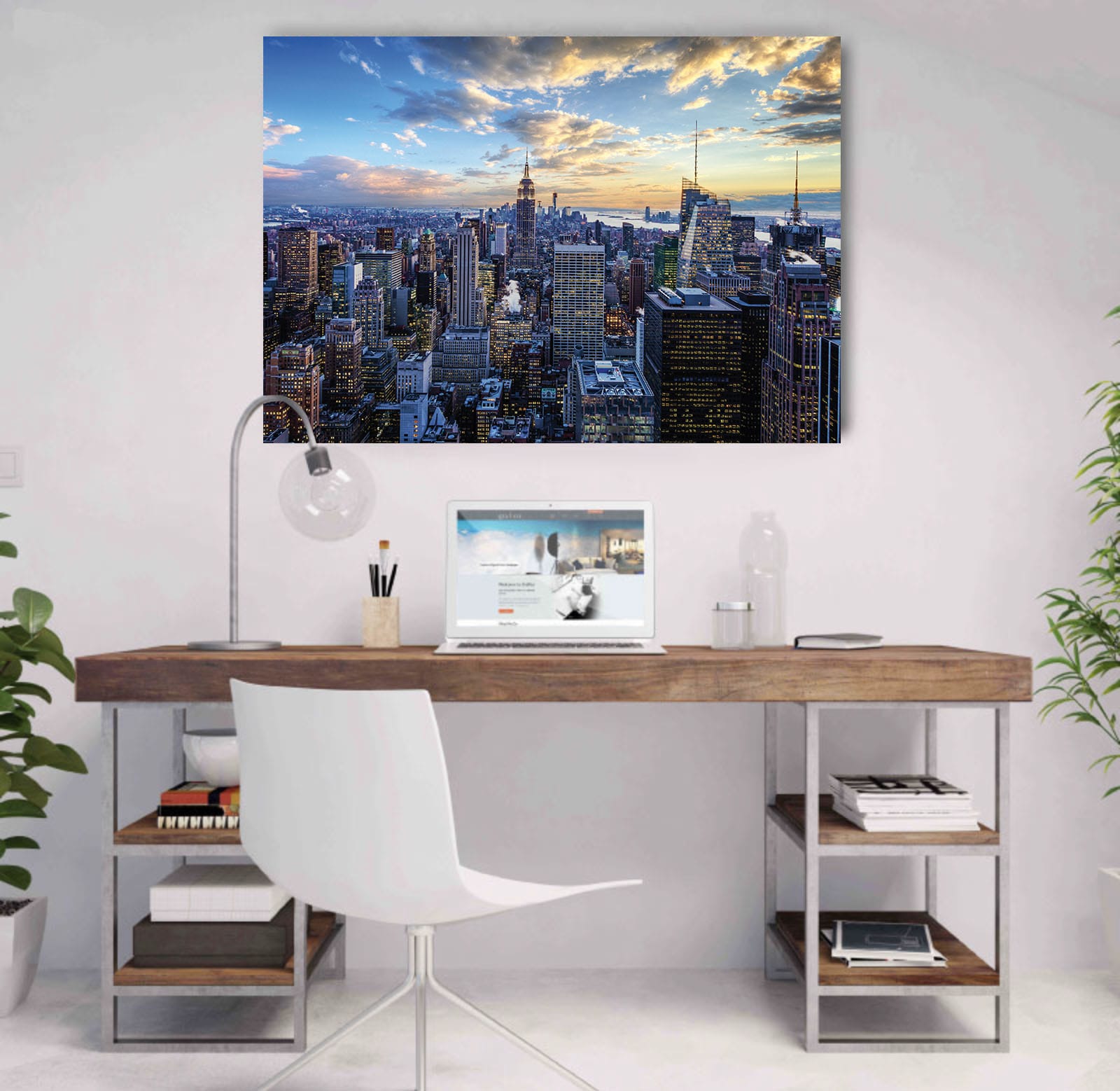 newyork_2_colour_sunset_canvas