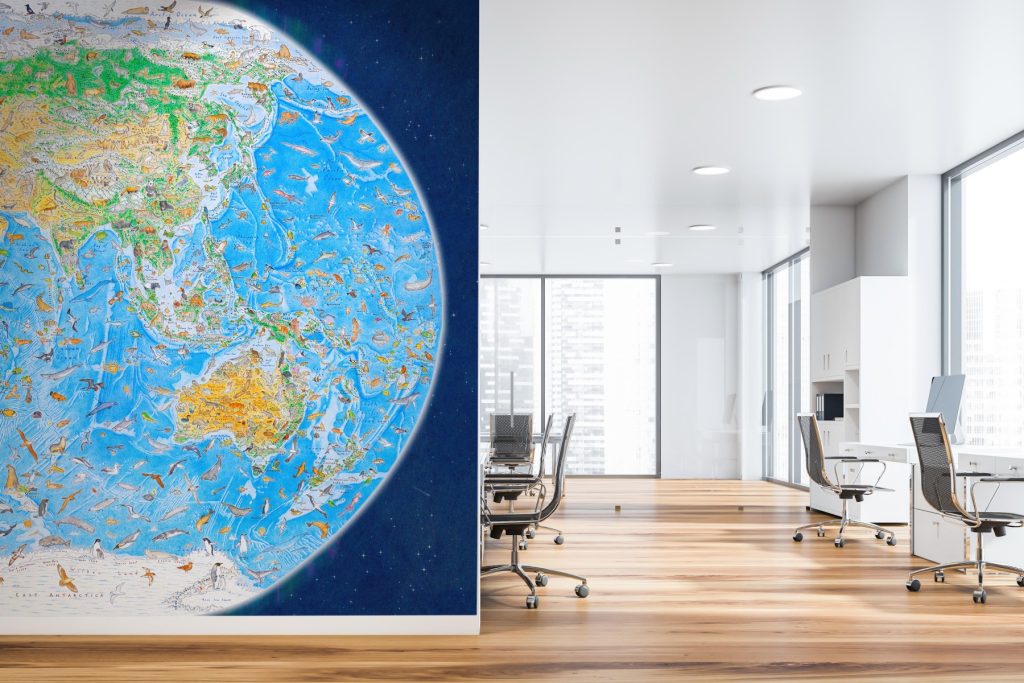 Wild World Map by Anton Thomas - Grafico Walls