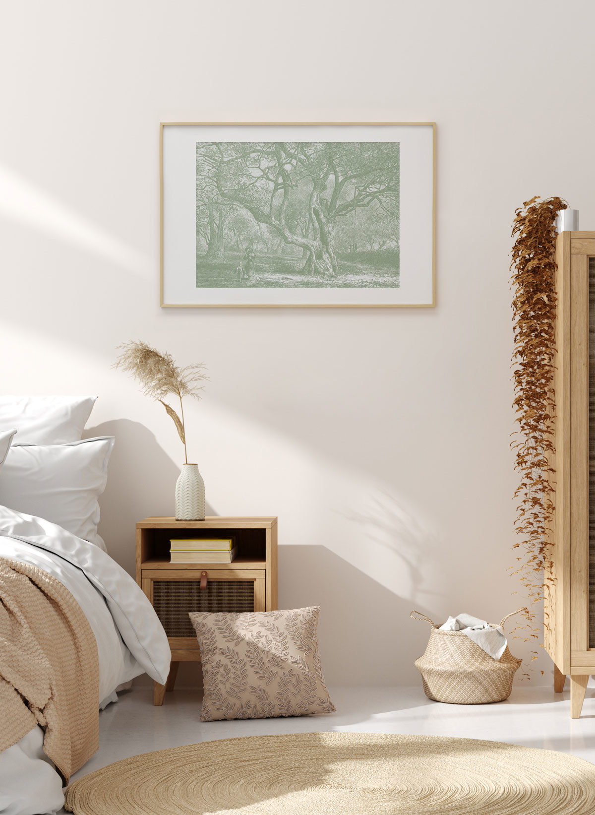 Olive Tree - Green Sage | Print | Stretched Canvas or Printed Panel | Grafico Melbourne