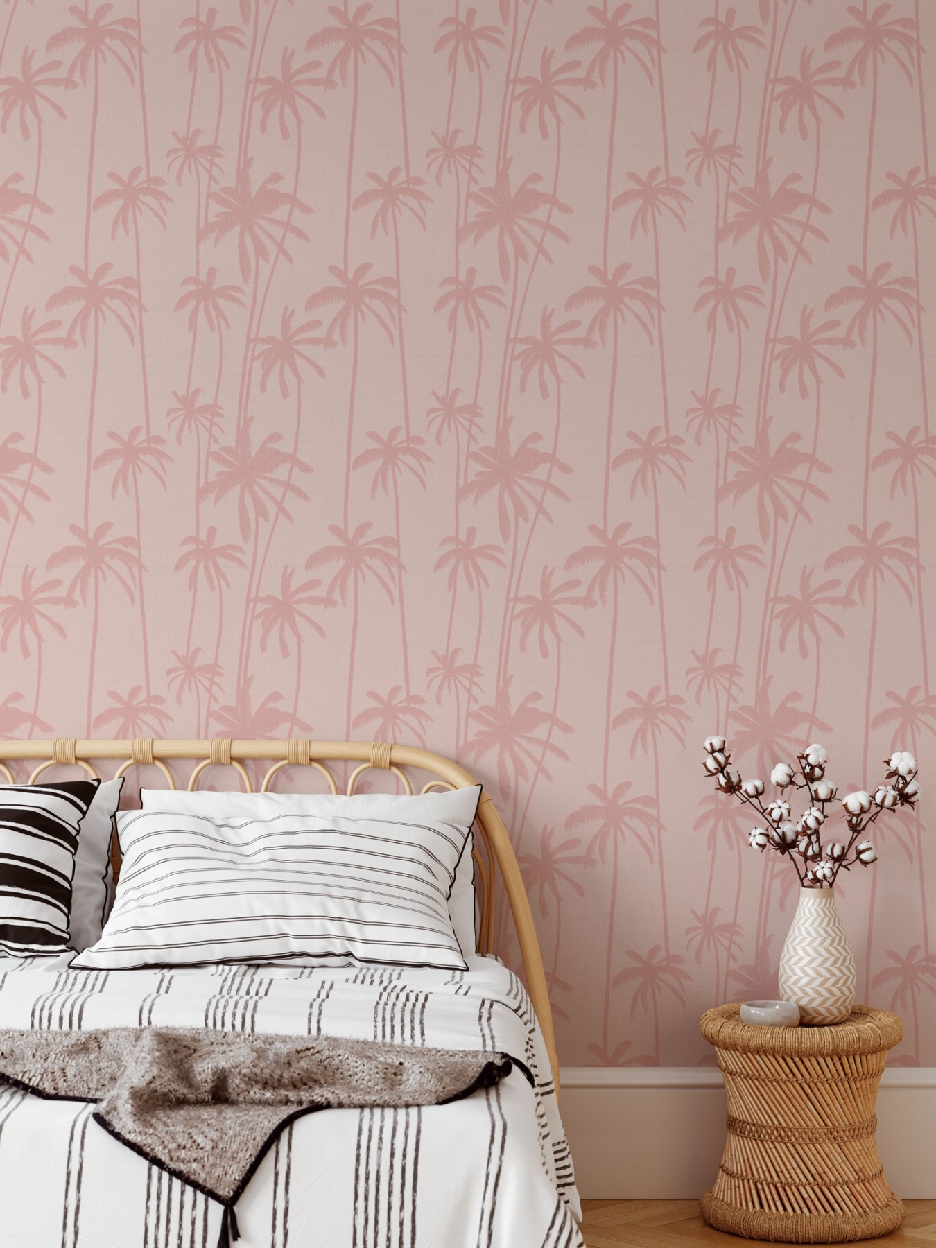 Palm Twist - Blush | WALLPAPER