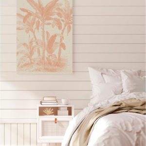 Coastal Palm Linen - Type 3 | Strethed Canvas | Printed Panel | Grafico Melbourne