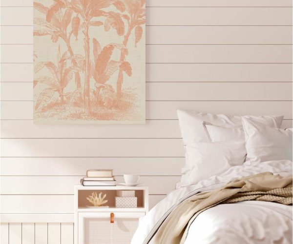 Coastal Palm Linen - Type 3 | Strethed Canvas | Printed Panel | Grafico Melbourne