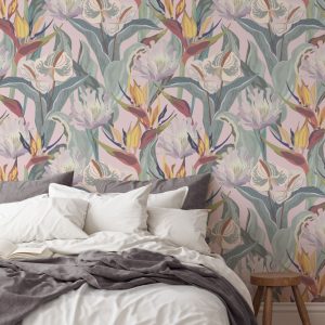 Paradise Floral - Pink | WALLPAPER - Grafico Australia