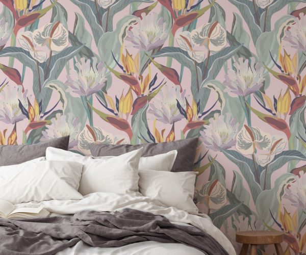 Paradise Floral - Pink | WALLPAPER - Grafico Australia