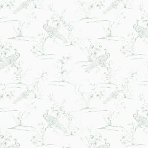 Peacocks - Sage Green Wallpaper | Grafico Melbourne