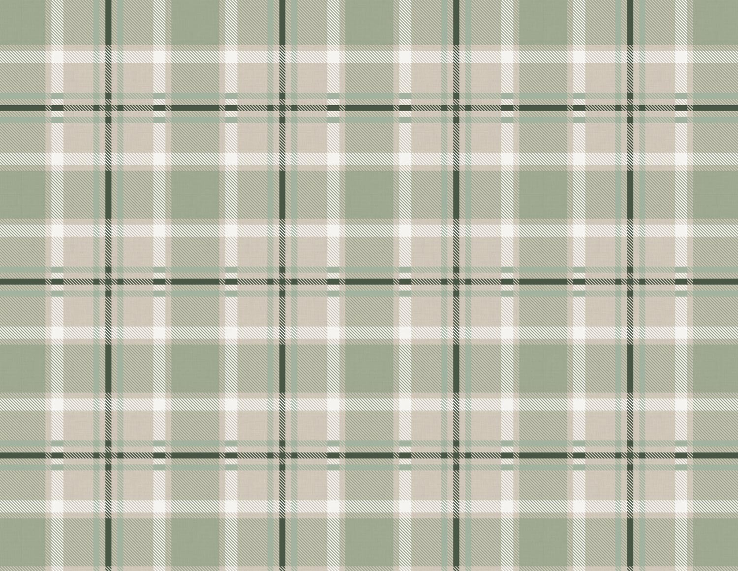 Plaid - Bone & Sage Green-04
