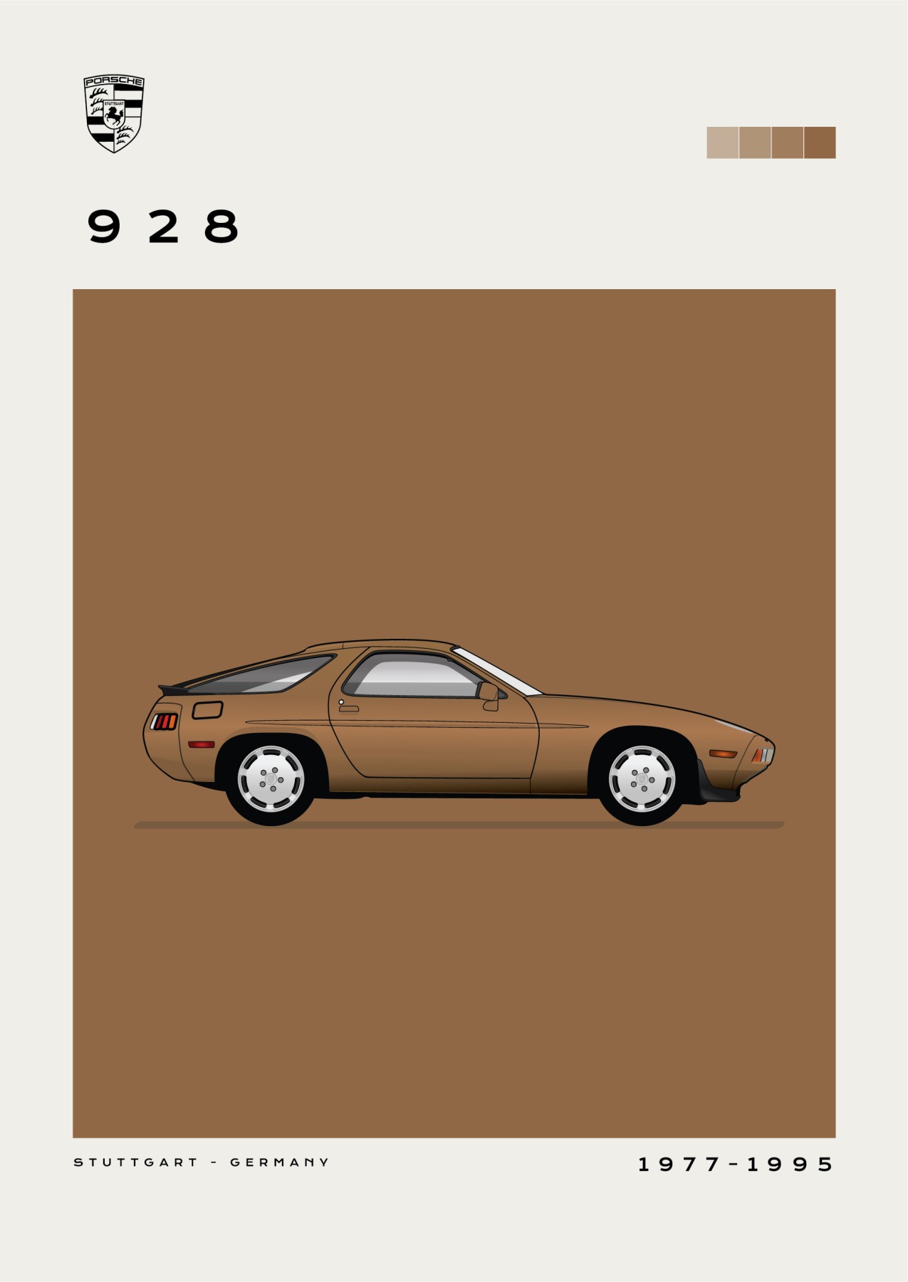 Porche – 928 - Brown