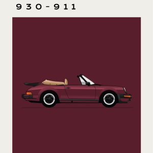 Porche – 930 - 911 - Maroon