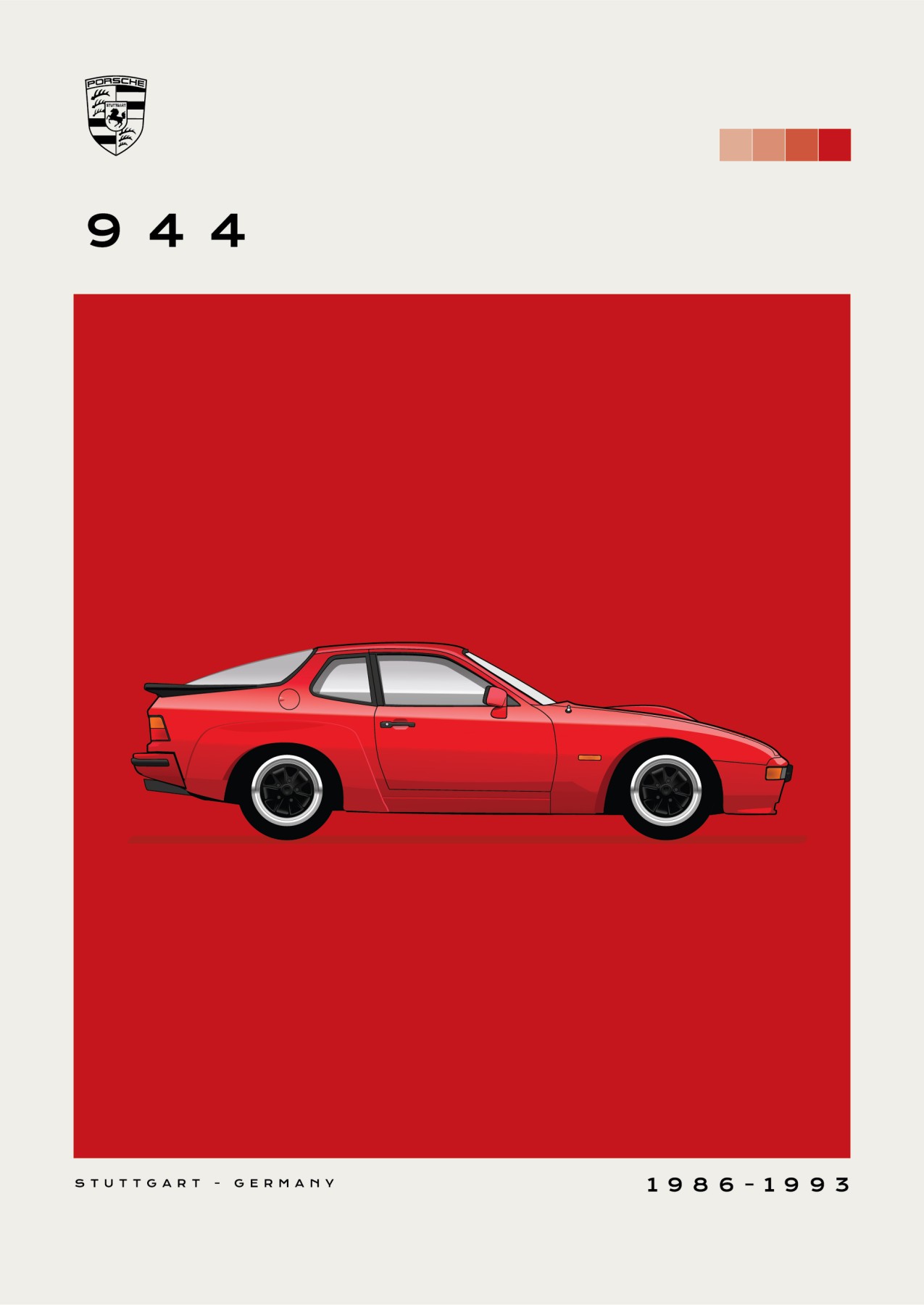 Porche – 944 - Red