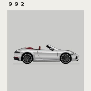 Porche – 992 - Grey
