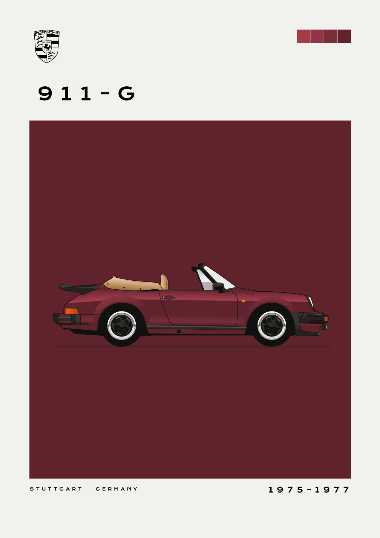 Porsche – 911-G - Maroon
