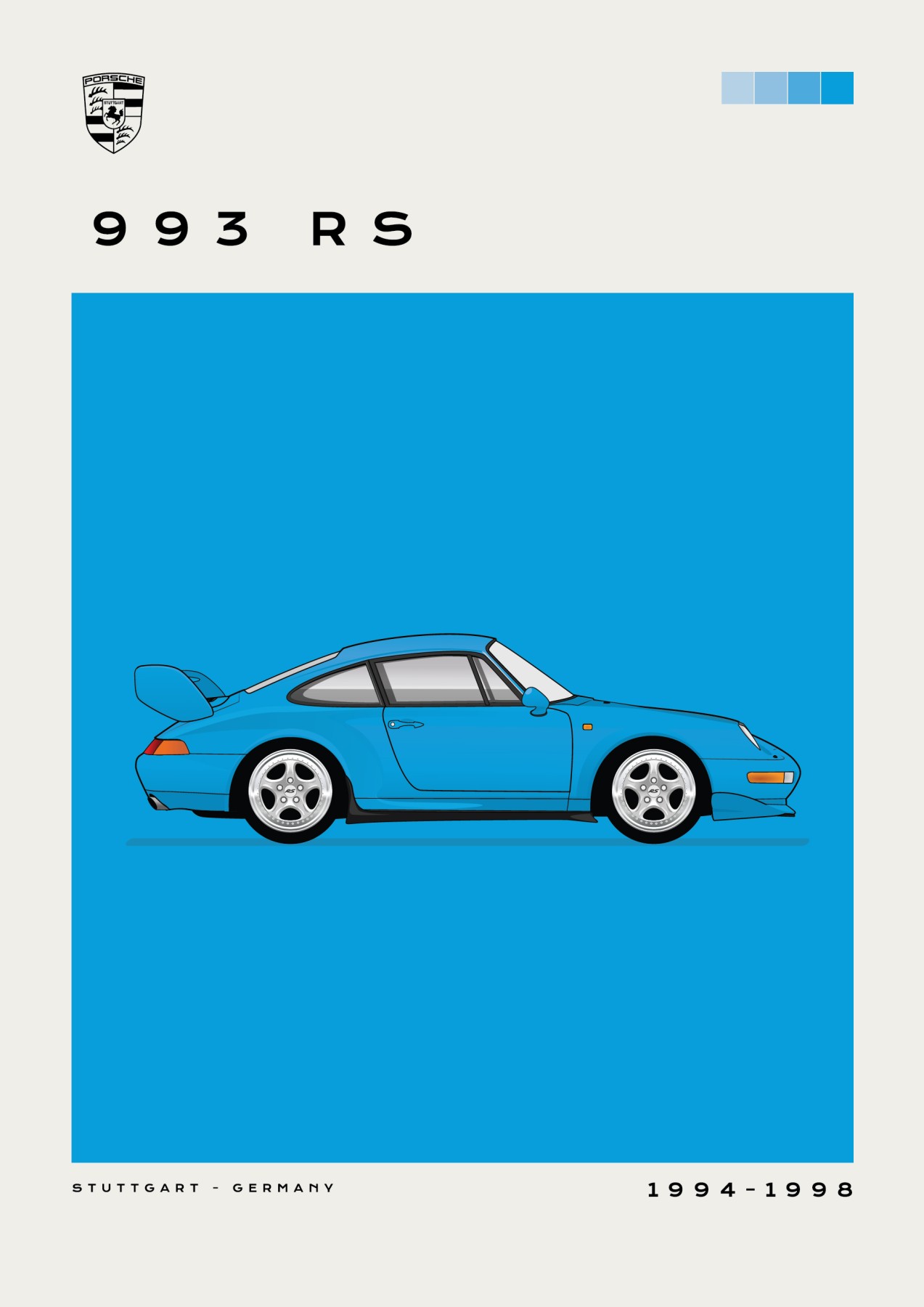 Porsche – 993 RS - BLUE