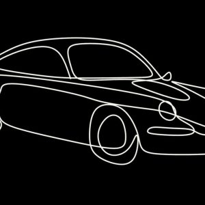 Porsche Line Art