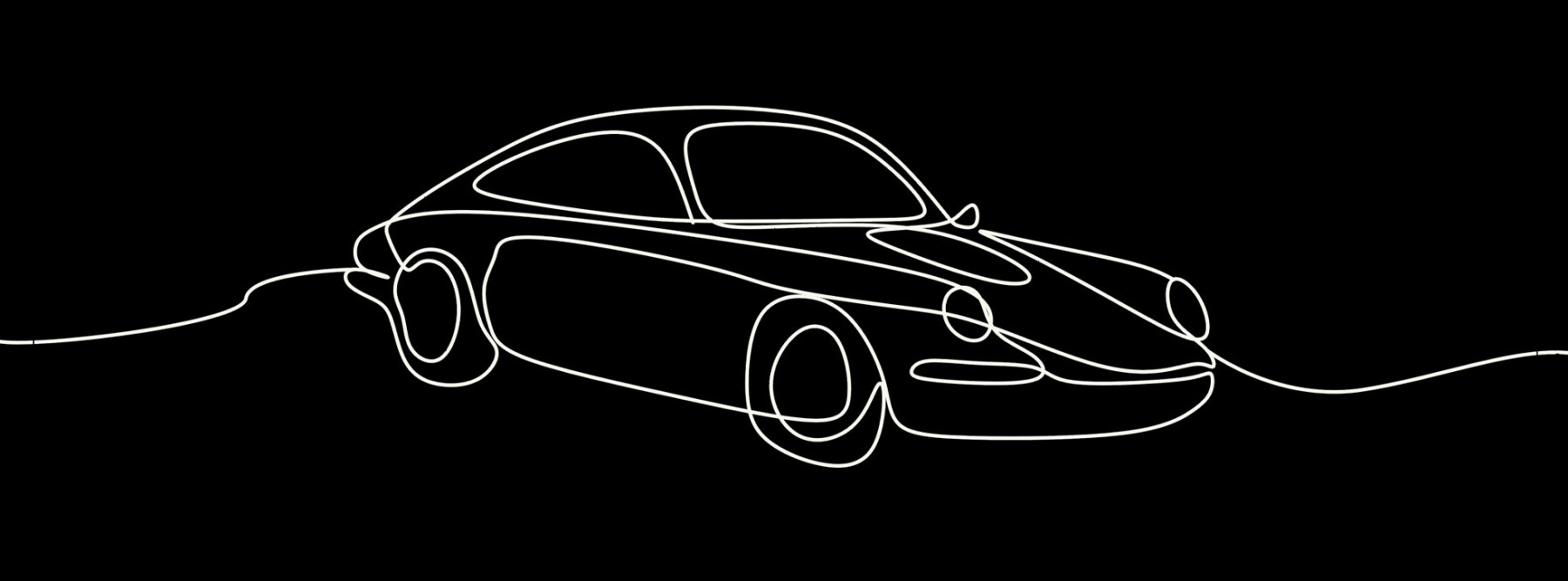 Porsche Line Art