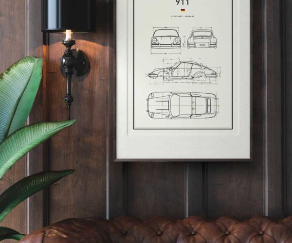 Classic Car Blueprints PRINT Series | Grafico Melbourne