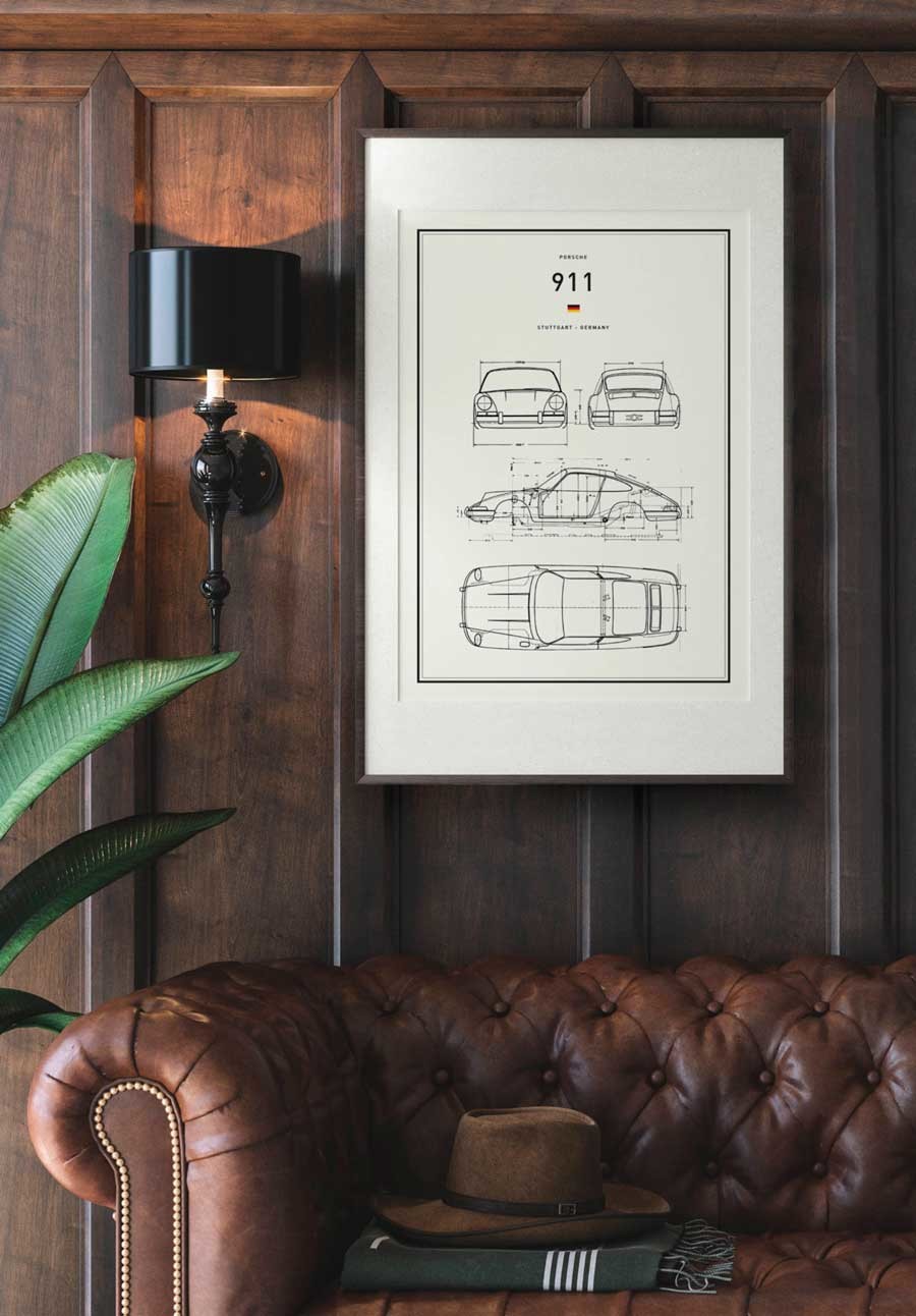 Classic Car Blueprints PRINT Series | Grafico Melbourne