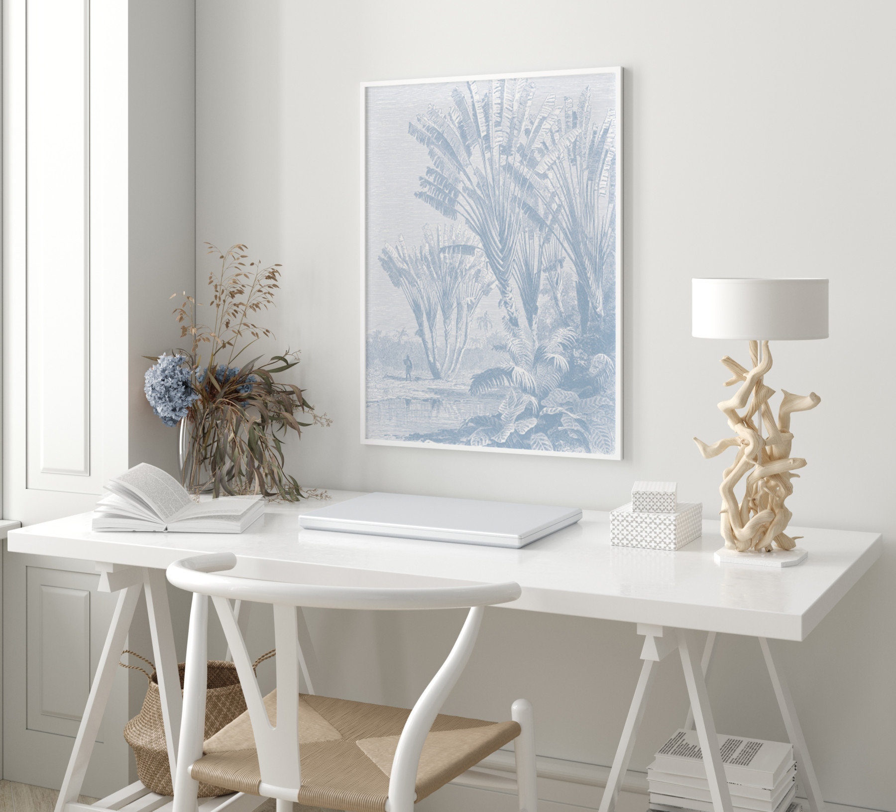 Coastal Palm - Blue - Type 1 | CANVAS