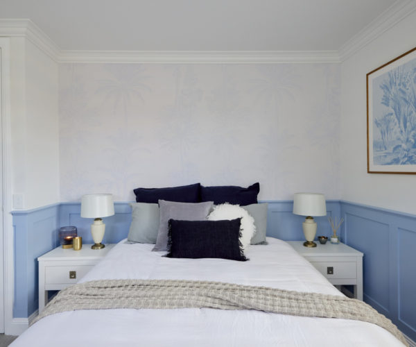 Tropical Hamptons - Powder Blue Wallpaper | Grafico Melbourne