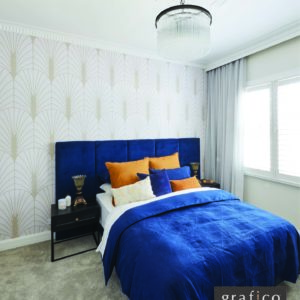 Deco Fantail - Gold Wallpaper | Grafico Melbourne