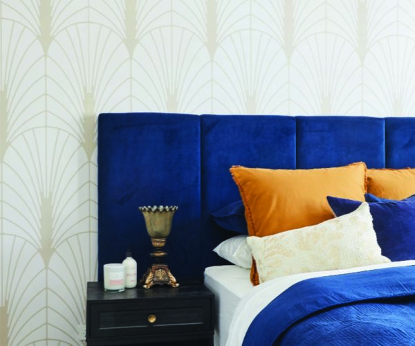 Deco Fantail - Gold Wallpaper | Grafico Melbourne